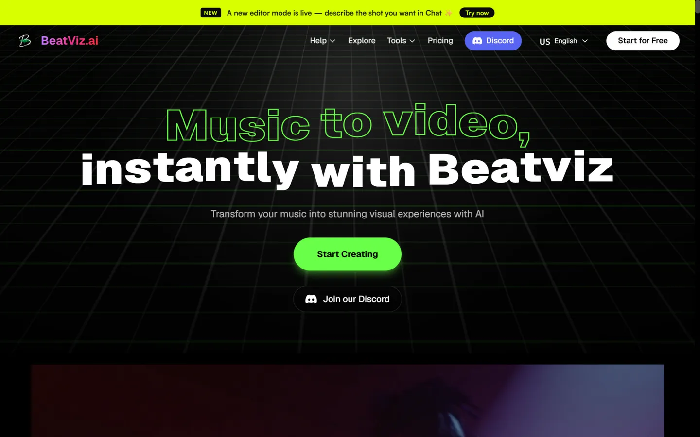 BeatViz.ai — music to video instantly, with chat-directed AI music video generation